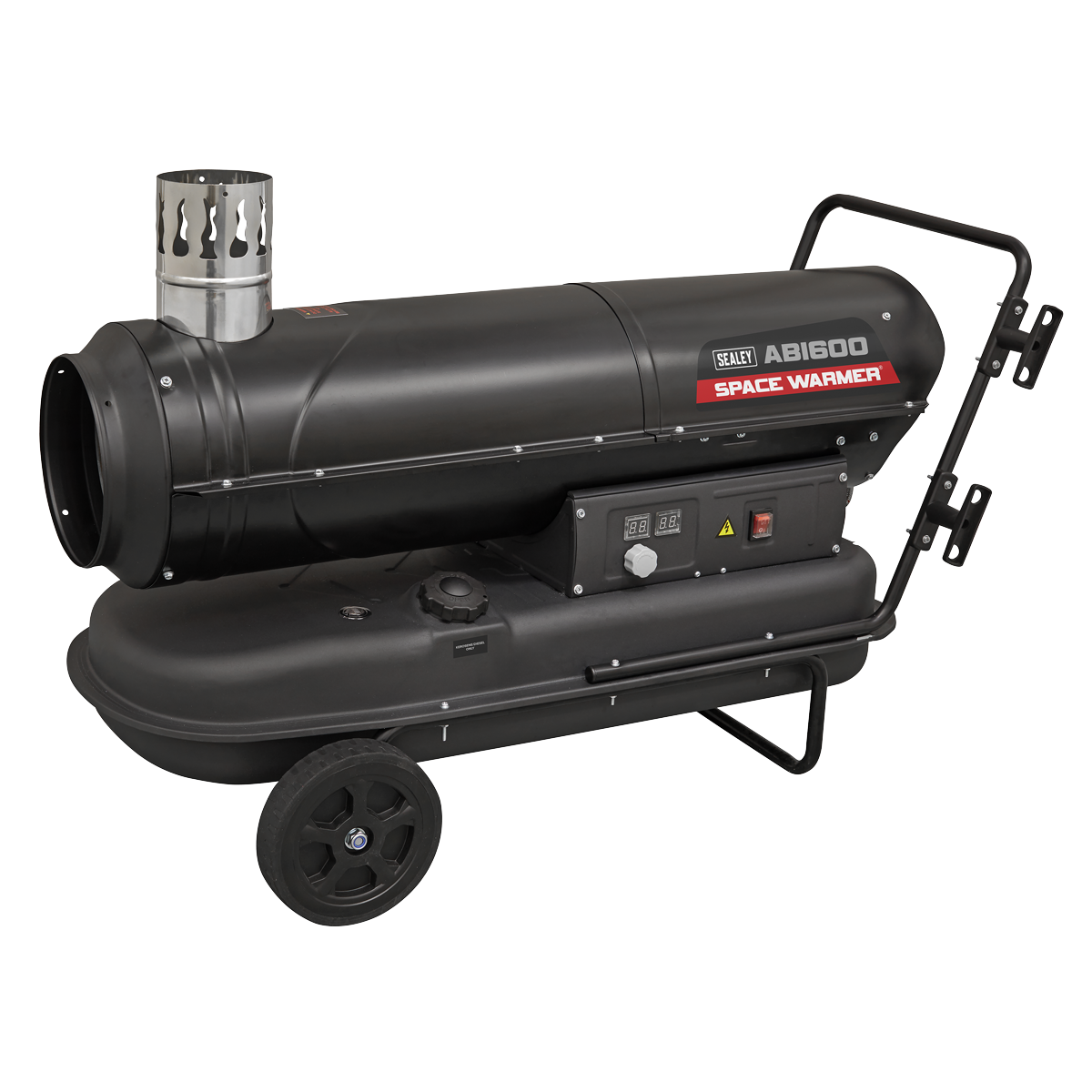 Sealey ABI600 Space Warmer Indirect Kerosene/Diesel Heater with Wheels 68,000Btu/hr
