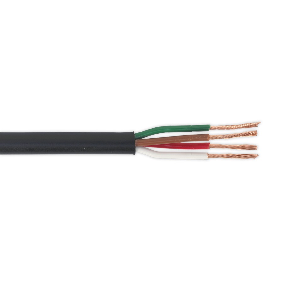 Sealey AC24204CTH Automotive Cable Thin Wall 4 x 0.75mm 24/0.20mm 30mtr Black