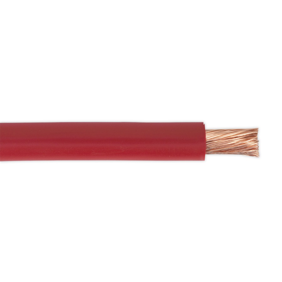 Sealey AC25SQRE Automotive Starter Cable 196/0.40mm 25mm 170A 10mtr Red