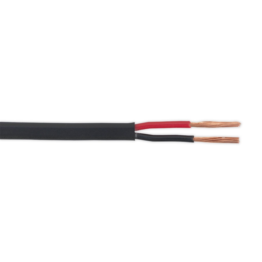 Sealey AC3220TWTN Automotive Cable Thin Wall Flat Twin 2 x 1mm 32/0.20mm 30mtr Black
