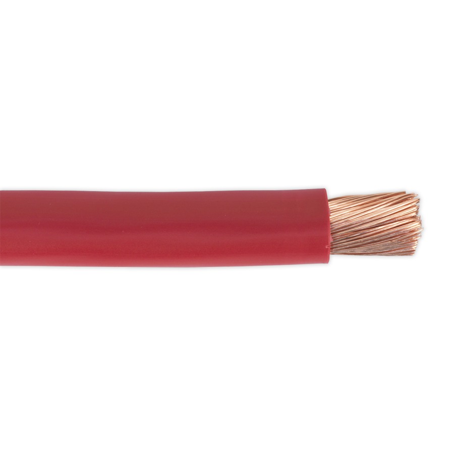 Sealey AC40SQRE Automotive Starter Cable 315/0.40mm 40mm 300A 10mtr Red
