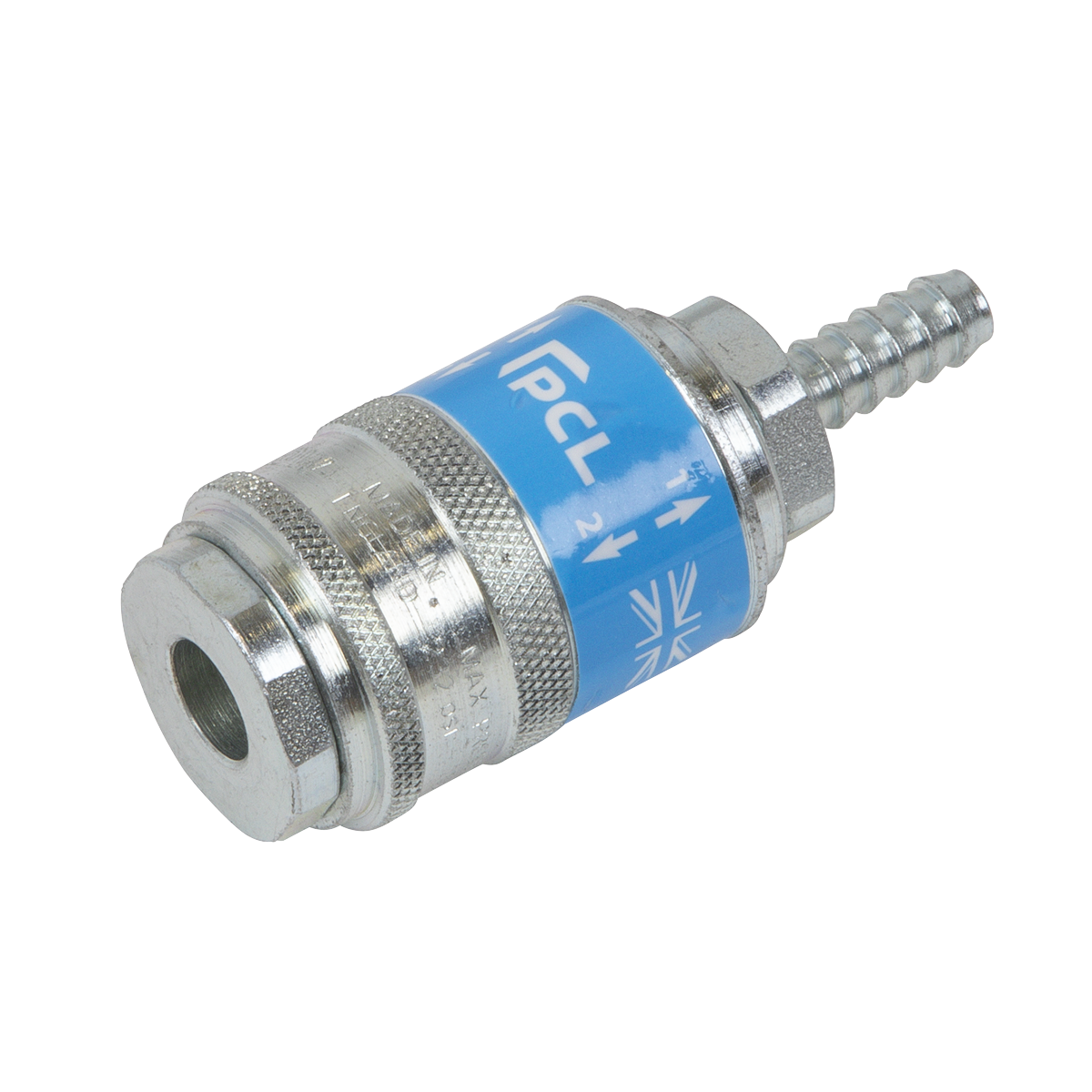 Sealey AC96 PCL Safeflow Safety Coupling Body Tailpiece for &oslash;1/4" Hose