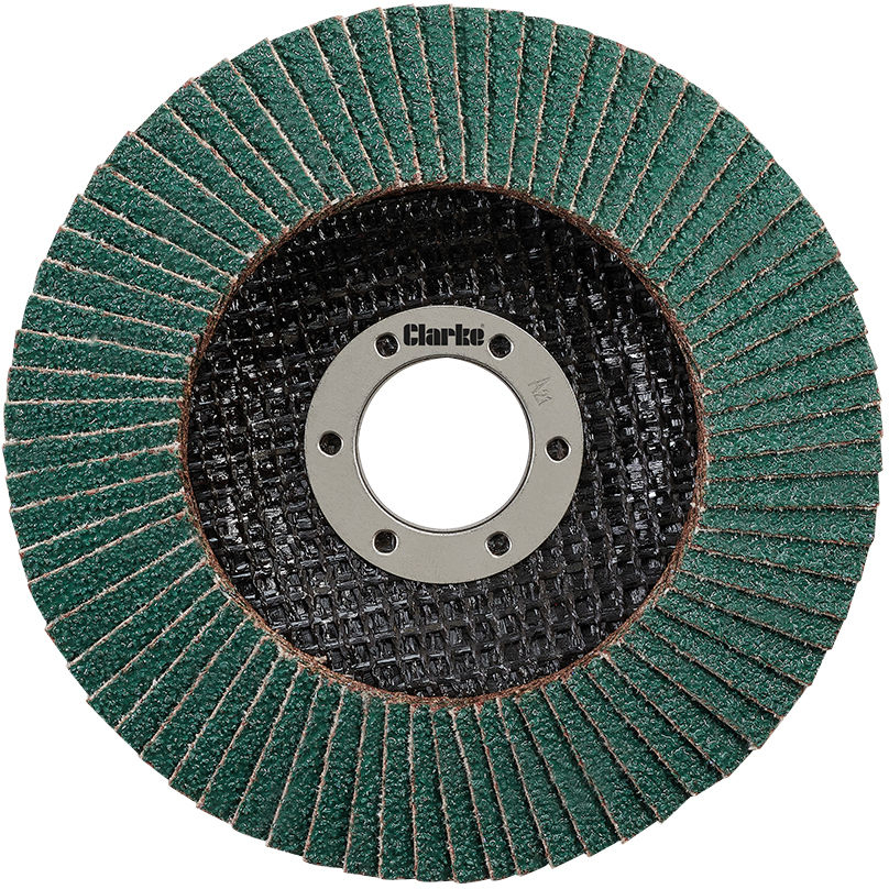 Clarke 6502392 Grit 40 115mm Zirconium Flap Disc 22mm Bore