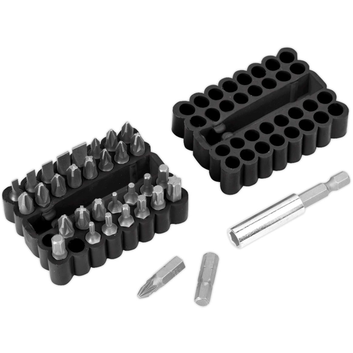 Sealey AK110 Bit & Magnetic Adaptor Set 33pc