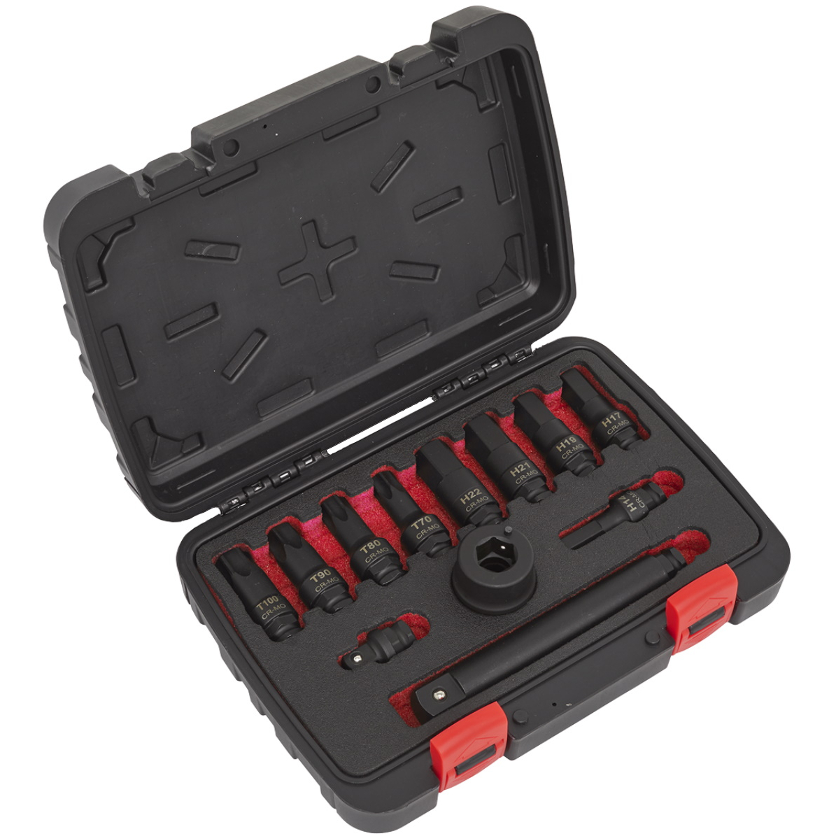 Sealey AK5617 Impact Socket Bit and Accessories Set 12 Piece 3/4"Sq Drive