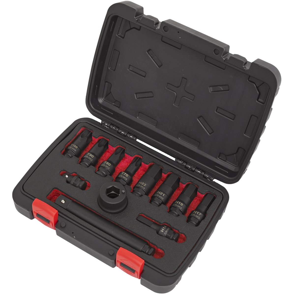 Sealey AK5617 Impact Socket Bit and Accessories Set 12 Piece 3/4"Sq Drive