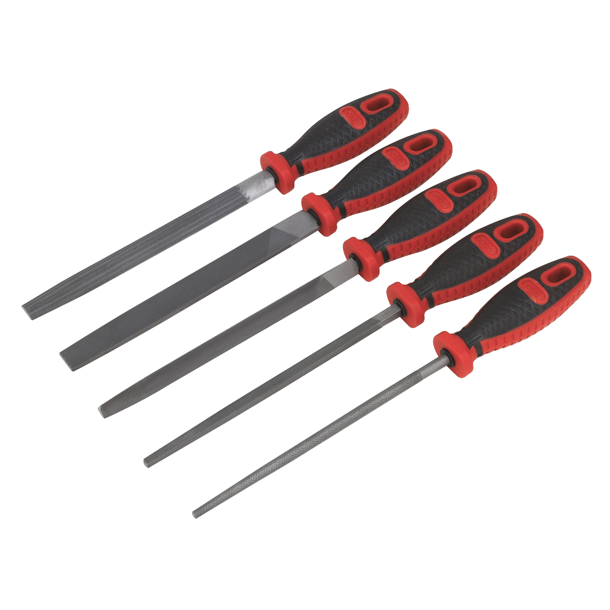Sealey AK586 Smooth Cut Engineer's File Set 5pc 200mm