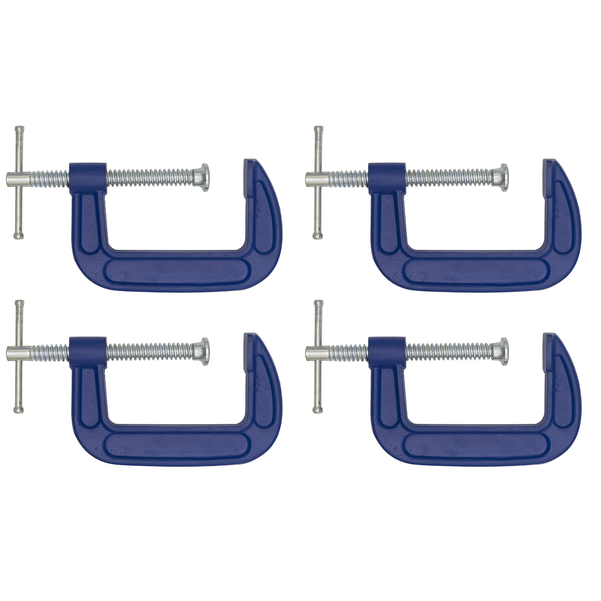Sealey AK60034 G-Clamp 75mm - Pack of 4