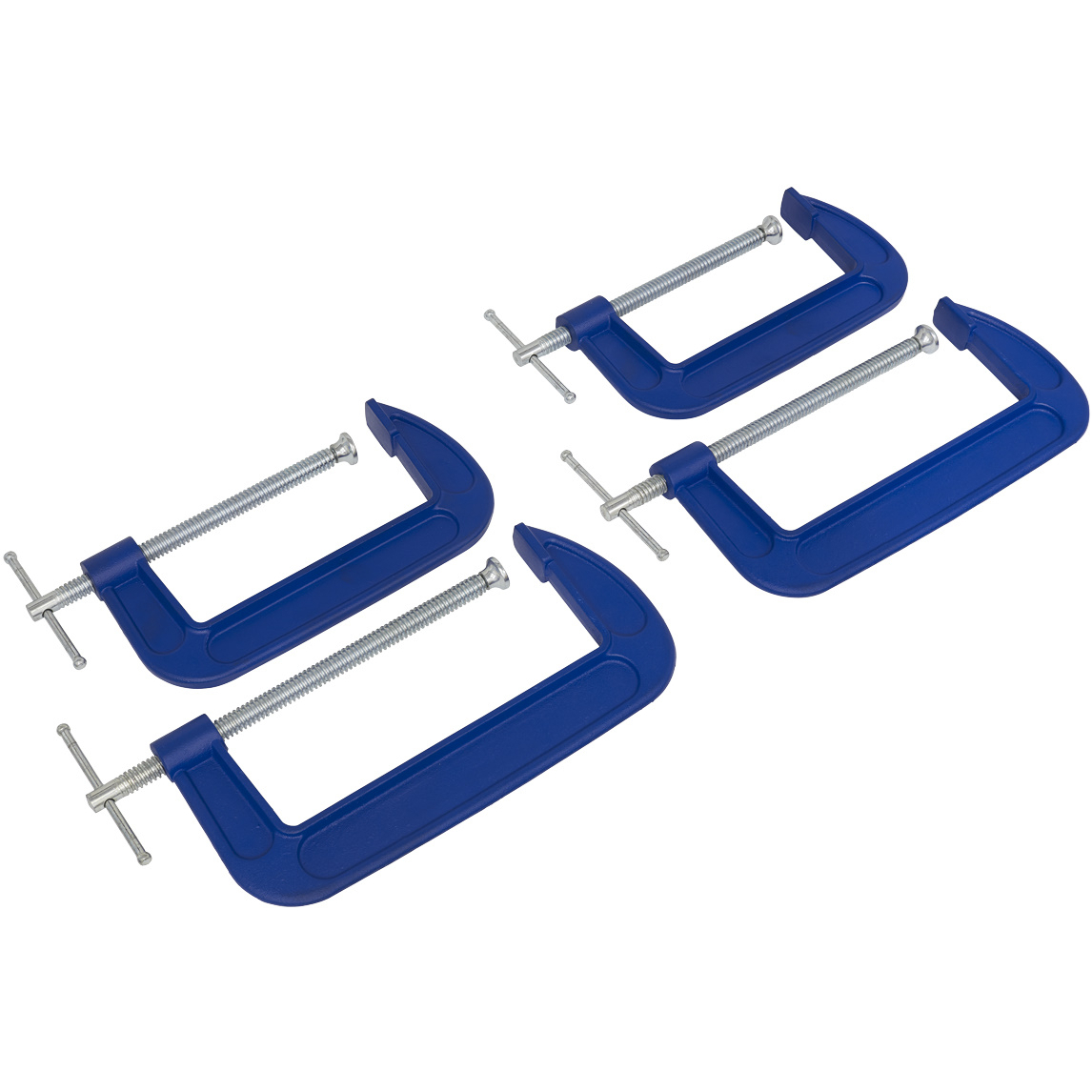 Sealey AK6006SET G-Clamp Set 4 Piece 150mm and 200mm
