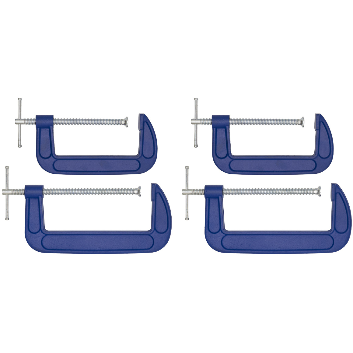 Sealey AK6006SET G-Clamp Set 4 Piece 150mm and 200mm