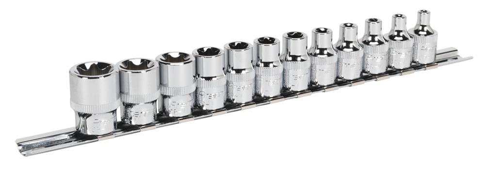 Sealey AK61806 TRX-Star* Socket Set 12pc 3/8"Sq Drive E4-E20
