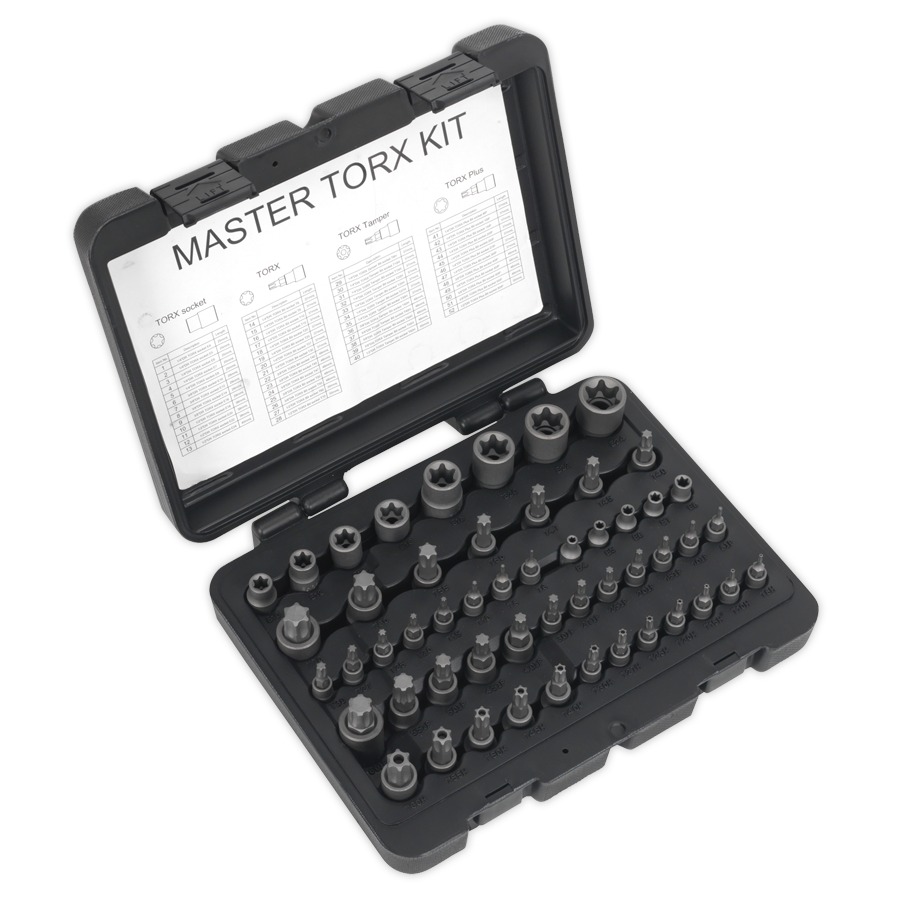 Sealey AK6199 TRX-Star Master Socket Set 52pc 1/4", 3/8" & 1/2"Sq Drive