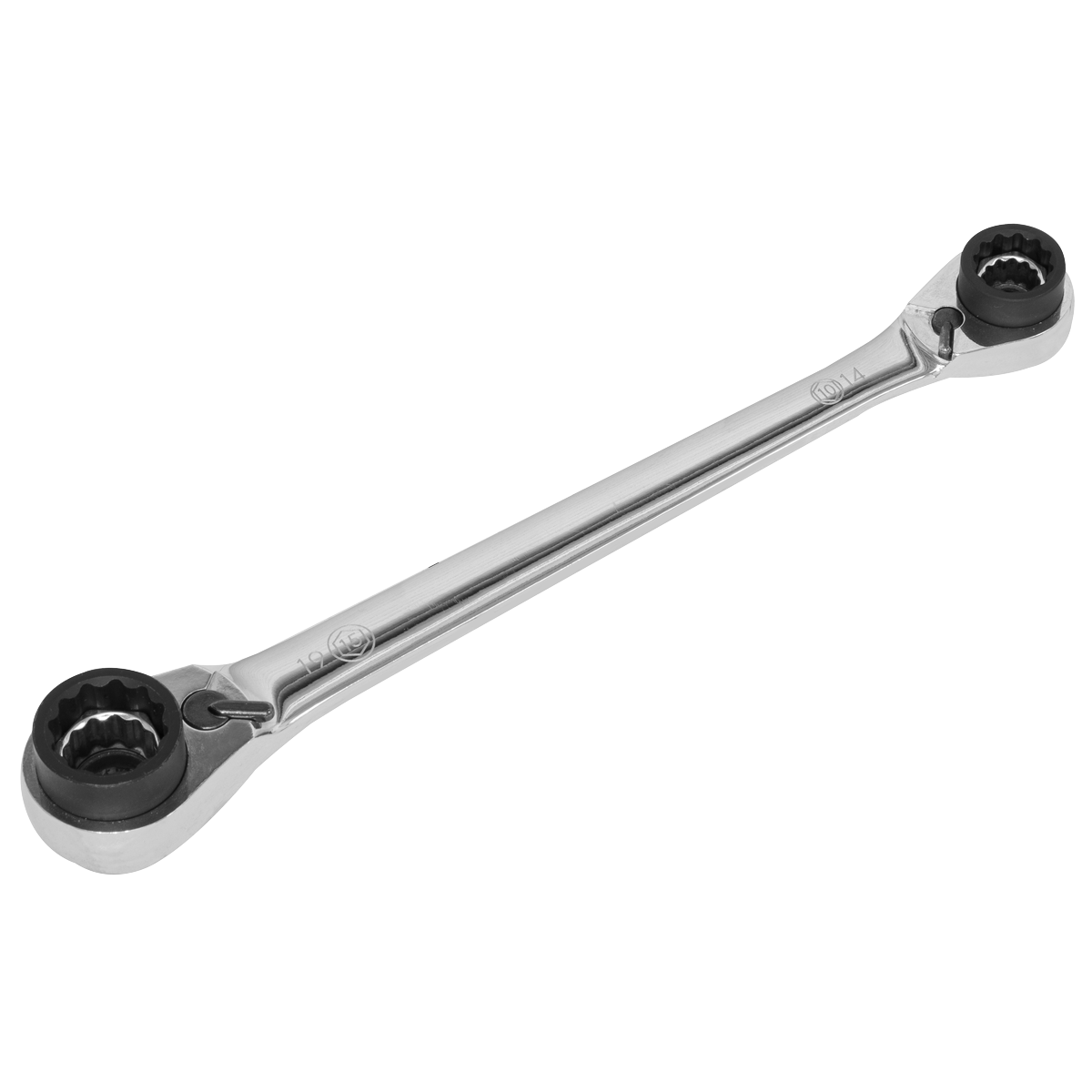 Sealey AK6391 Ratchet Ring Spanner 8-in-1 Reversible Metric