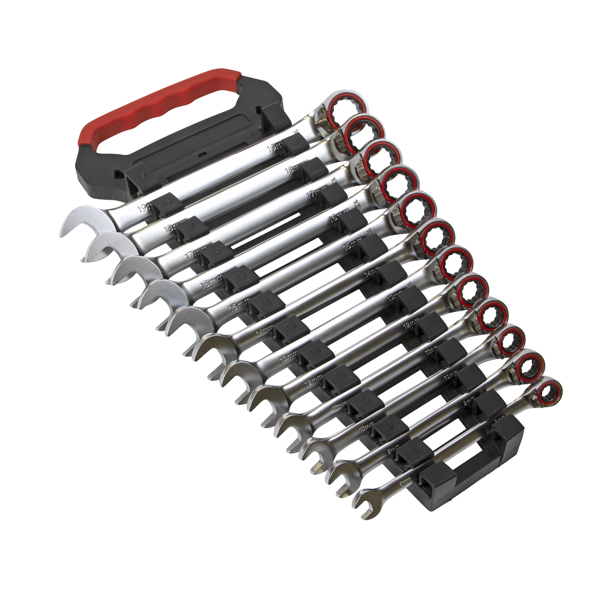 Sealey AK63944 Reversible Ratchet Combination Spanner Set 12pc Metric Platinum Series