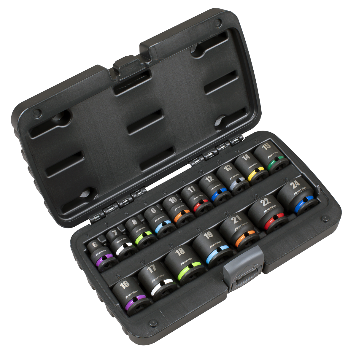 Sealey AK68218 Impact Socket Set 3/8"Sq Drive 17pc
