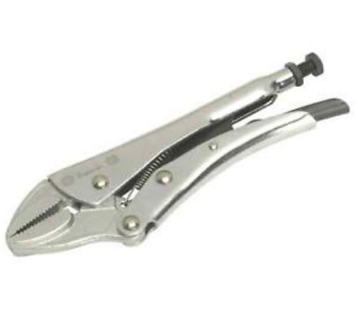 Sealey AK6822 Locking Pliers Straight Jaws 190mm 0-42mm Capacity