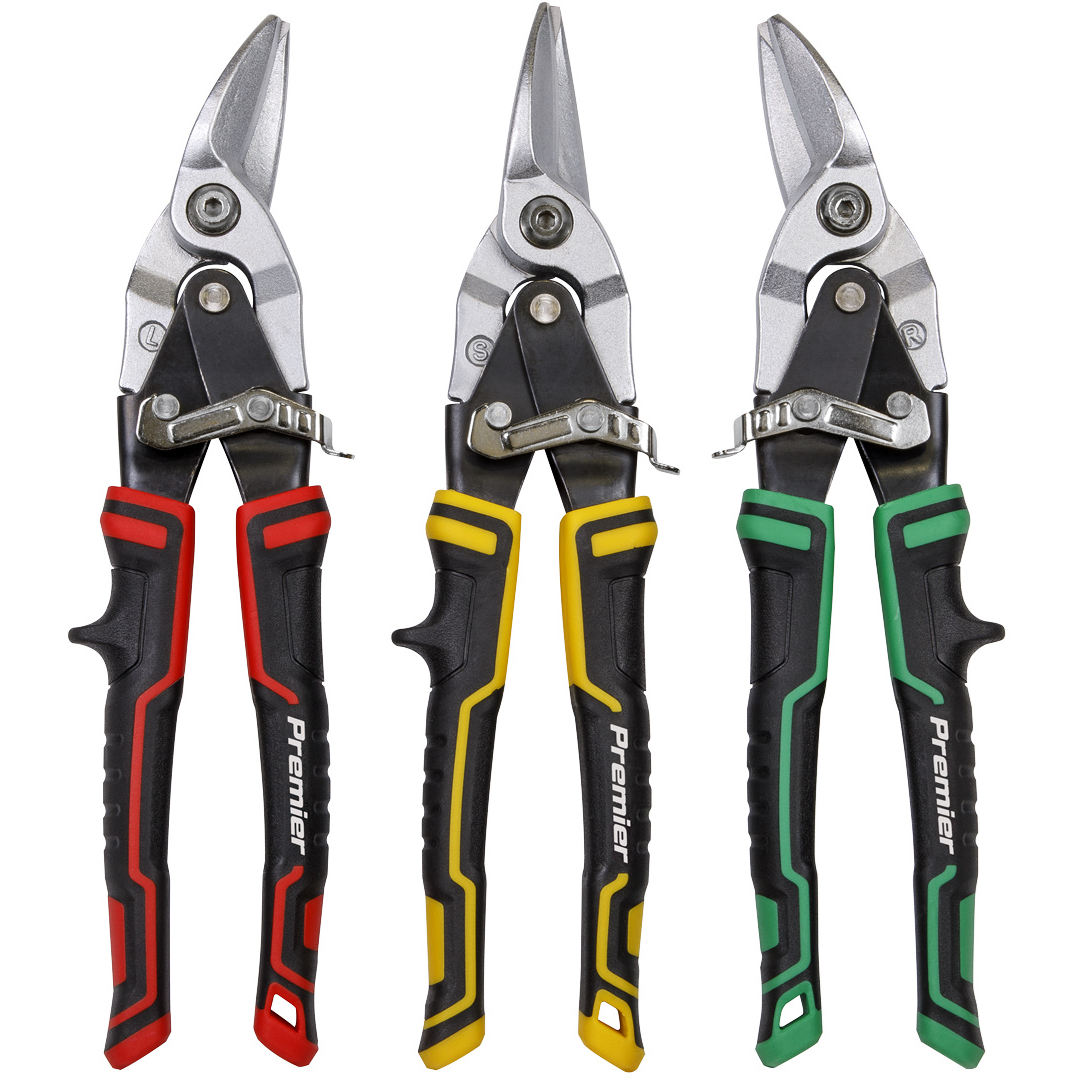 Sealey AK69073 High Leverage Aviation Tin Snip Set 3pc