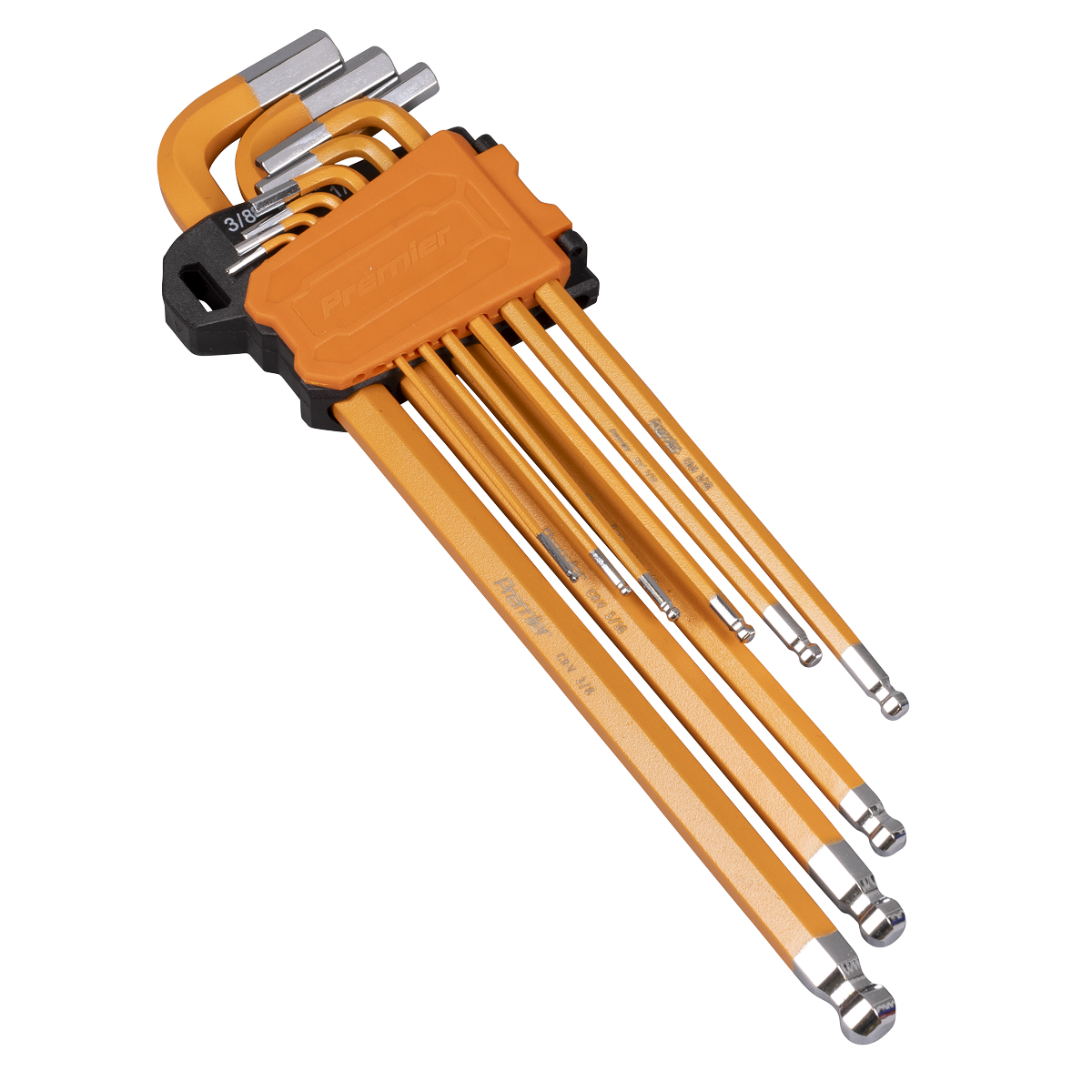 Sealey AK7175 Premier Imperial Extra-Long Ball-End Hex Key Set 9pc