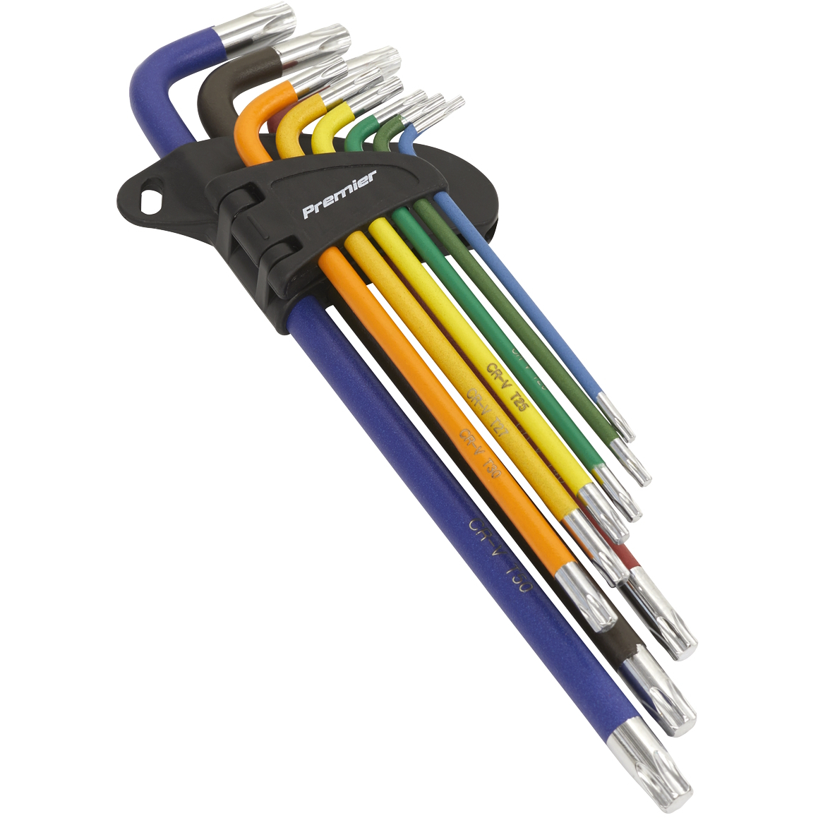 Sealey AK7194 TRX-Star Key Set 9pc Colour-Coded Extra-Long