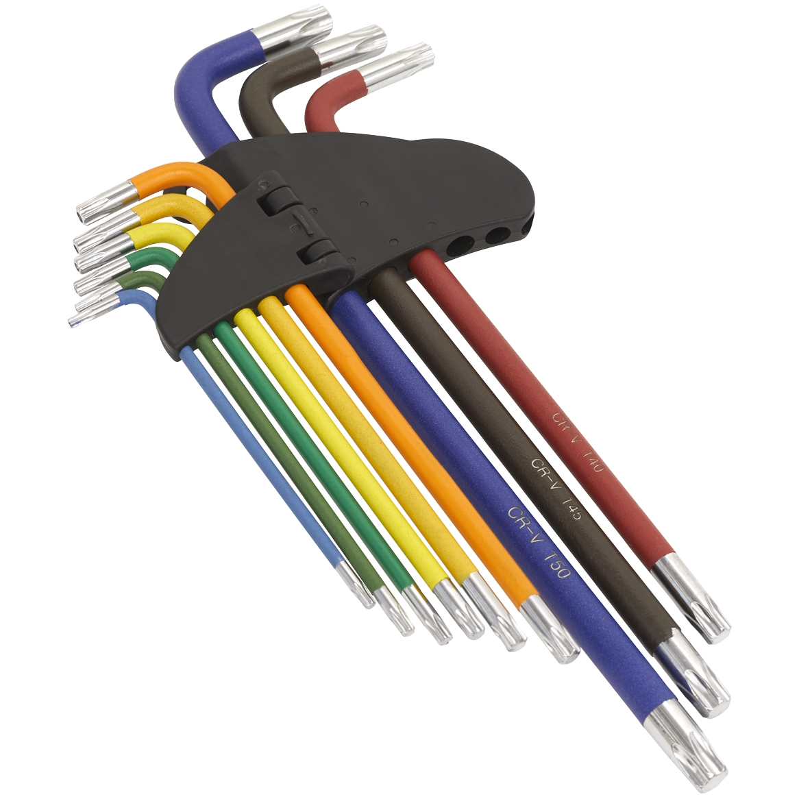 Sealey AK7194 TRX-Star Key Set 9pc Colour-Coded Extra-Long