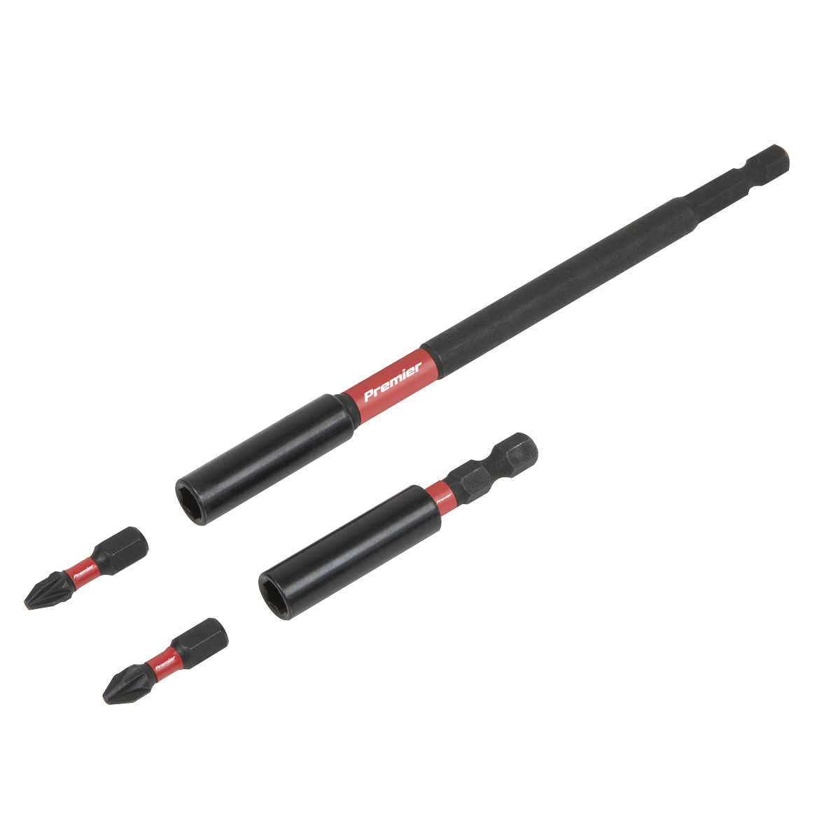 Sealey AK8276 Premier Impact Grade Power Tool Bit Holder Set 4pc