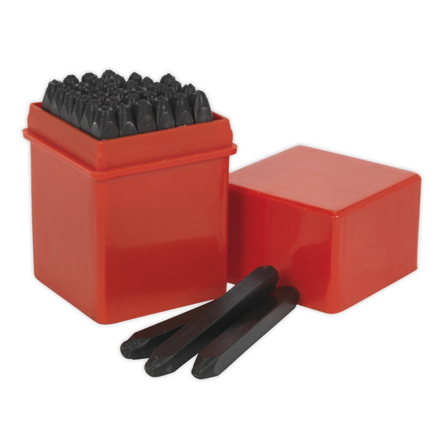 Sealey AK8296 Letter & Number Punch Set 36pc 2.5mm