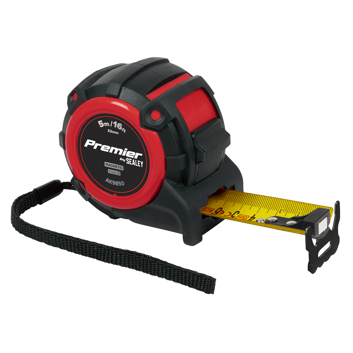 Sealey AK9850 Premier Metric/Imperial Tape Measure Extra-Wide Blade 5m(16ft) x 32mm