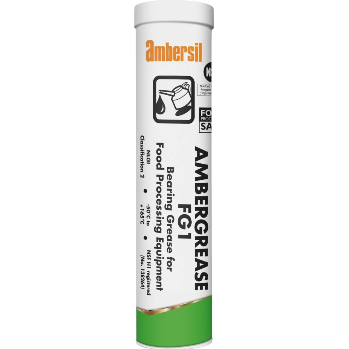 Ambersil 31584-AA Ambergrease FG1 NSF H1 General Purpose Food Grade PTFE Bearing Grease 400gm (Carton 12)