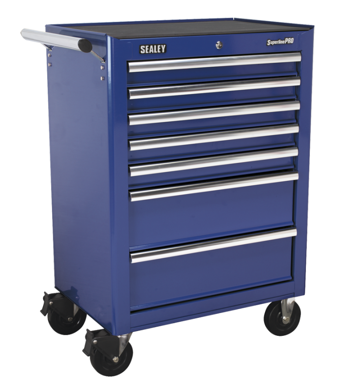 Sealey AP26479TC Rollcab 7 Drawer with Ball Bearing Runners - Blue