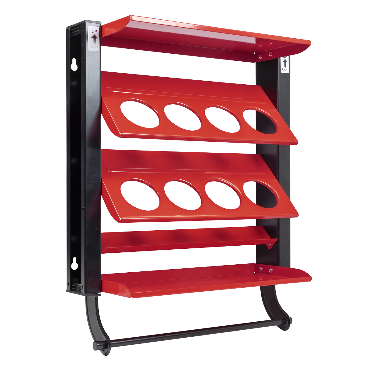 Sealey APSCR8 Spray Can Storage Rack with 8 Can Holders