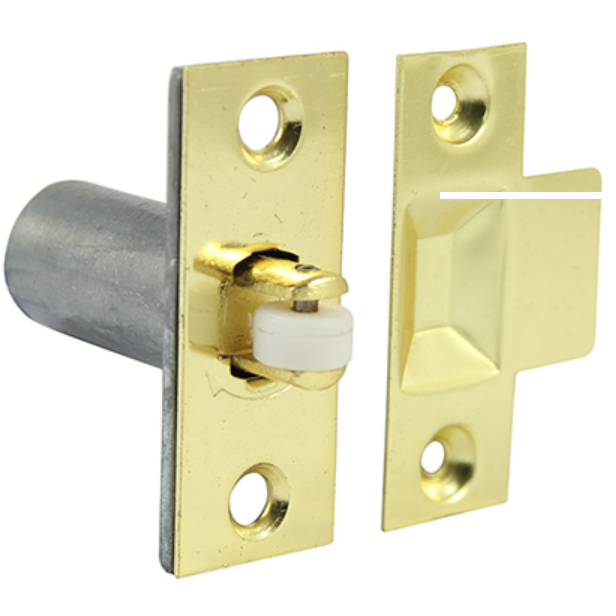 Timco ARCBRASSP Adjustable Roller Catch, Electro Brass