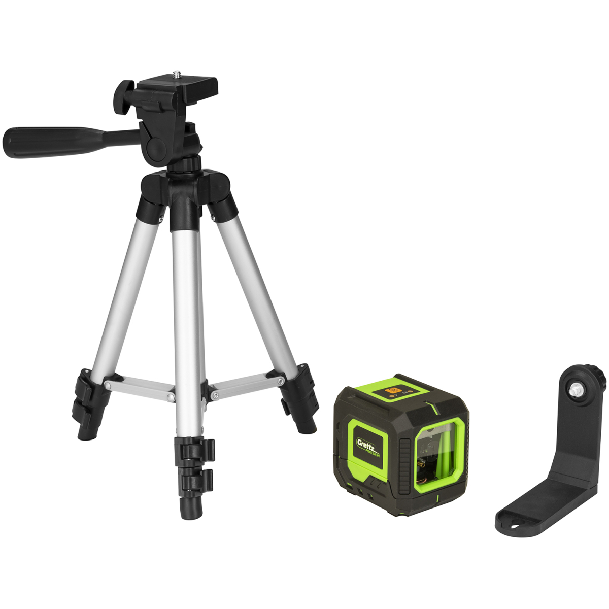 Grettz G2D Mini Green Crossline Laser Level with Tripod