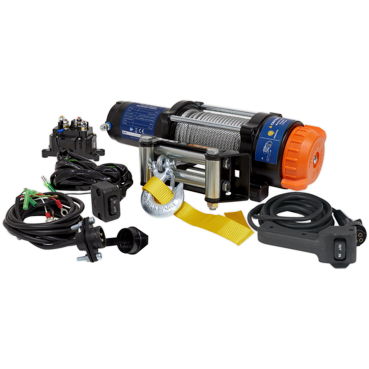 Sealey ATV2040 ATV/Quad Winch 2040kg Line Pull 12V