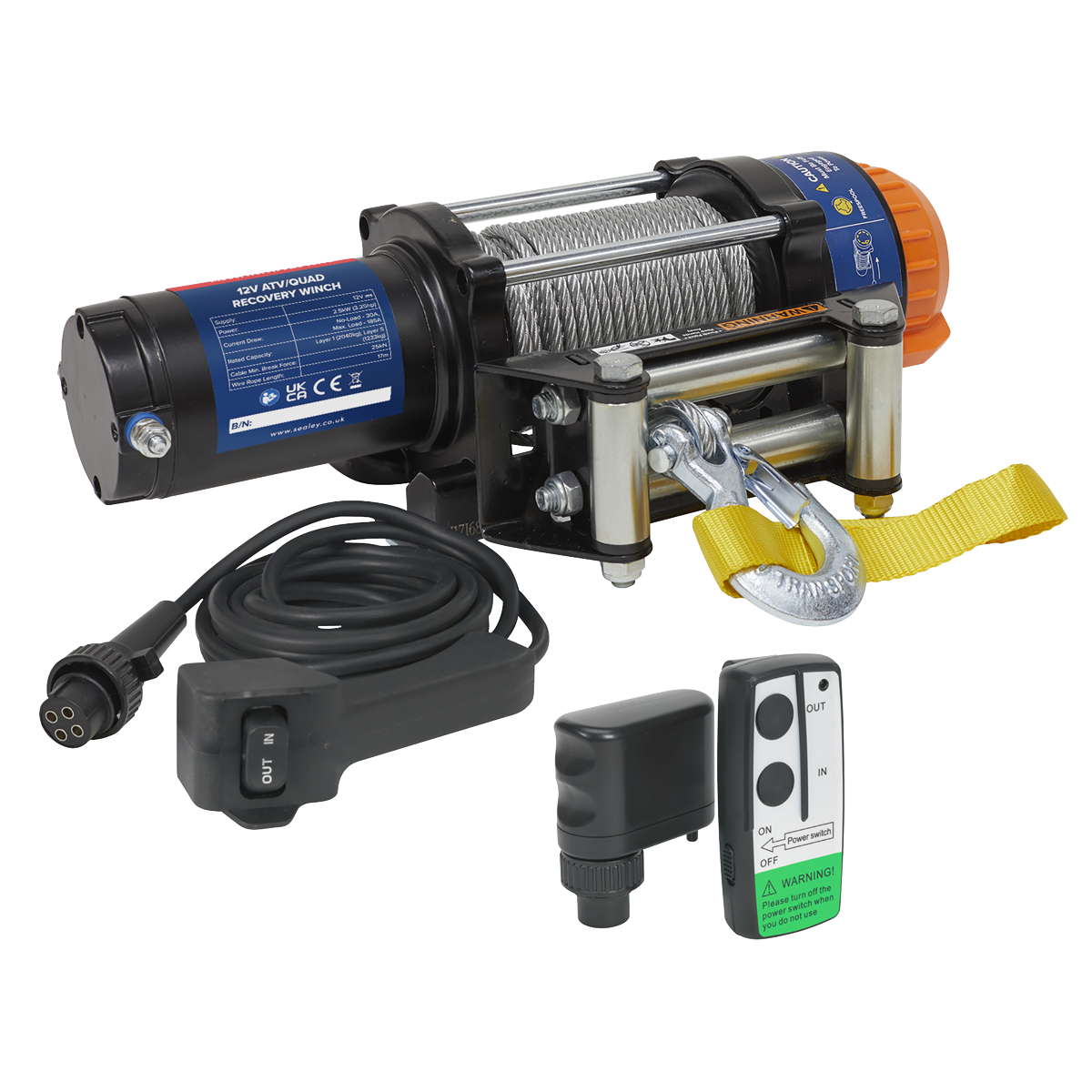 Sealey ATV2040KIT ATV2040 Wireless Winch Combo Kit