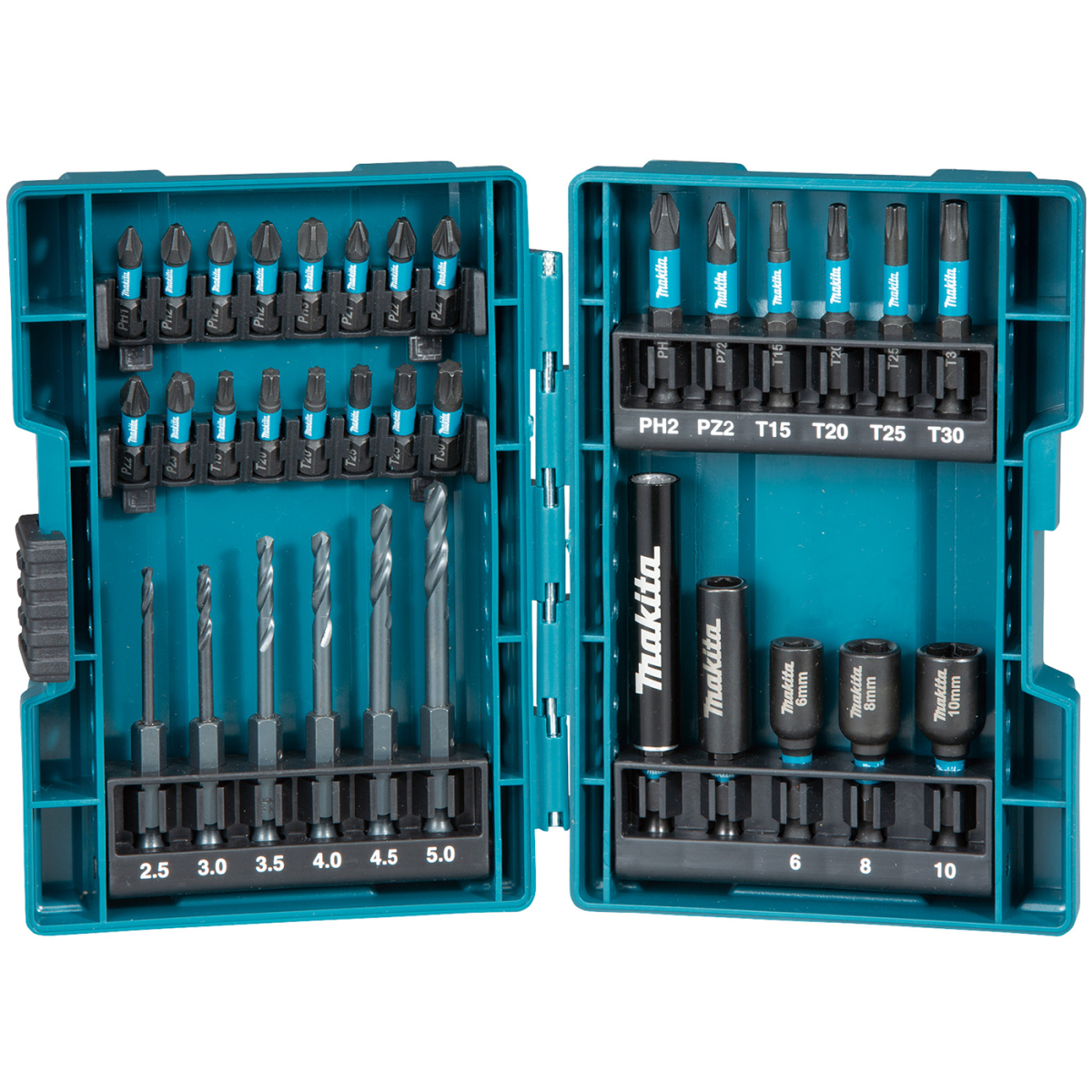 Makita B-66896 33 Piece Impact Black Screwdriver / Drill Bit Set 