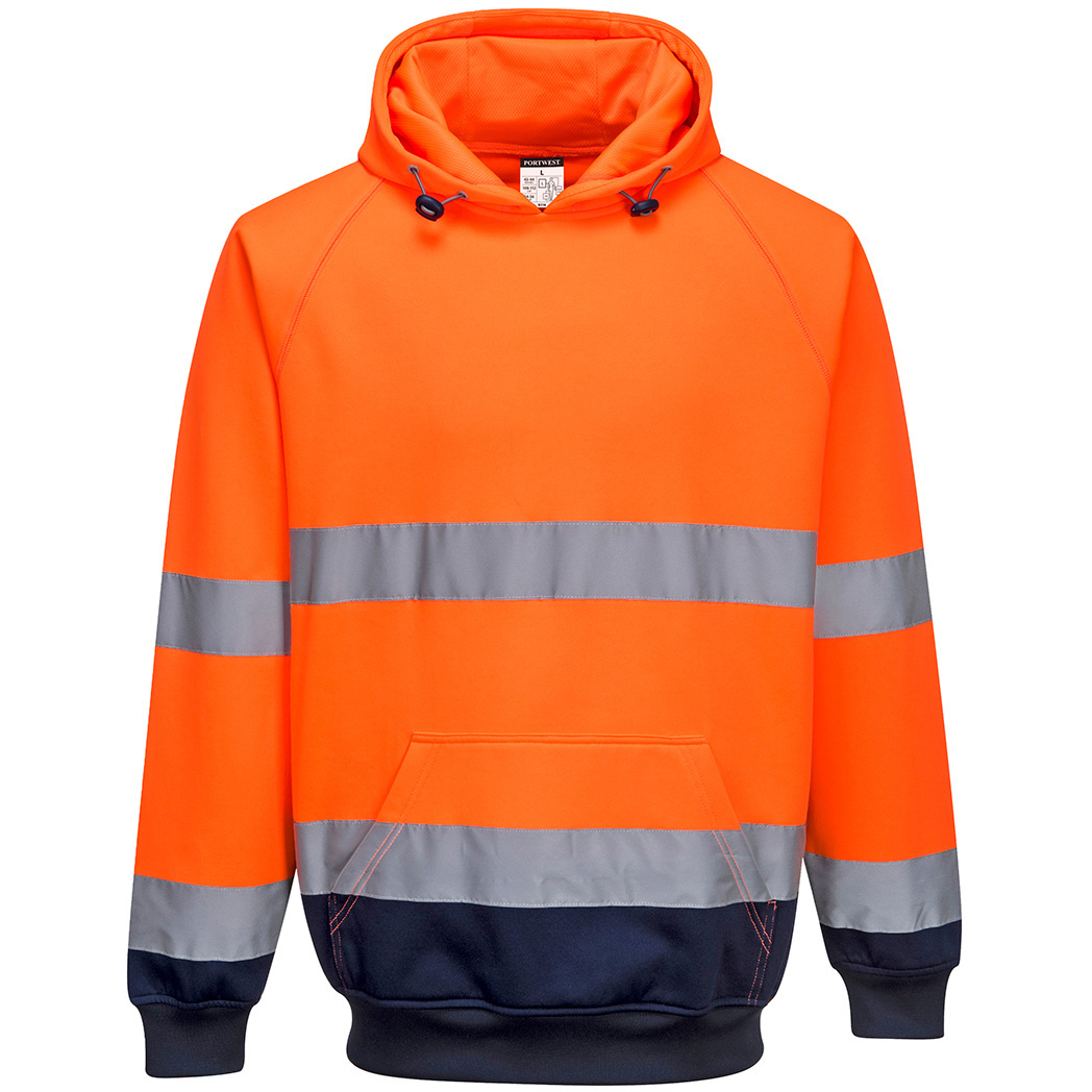 Portwest B316 Two-Tone Hooded Sweatshirt High Visibility 