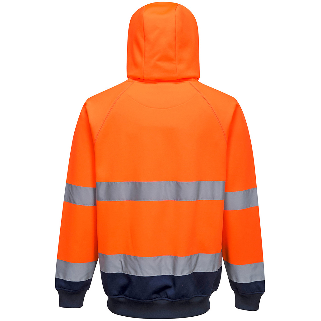 Portwest B316 Two-Tone Hooded Sweatshirt High Visibility 
