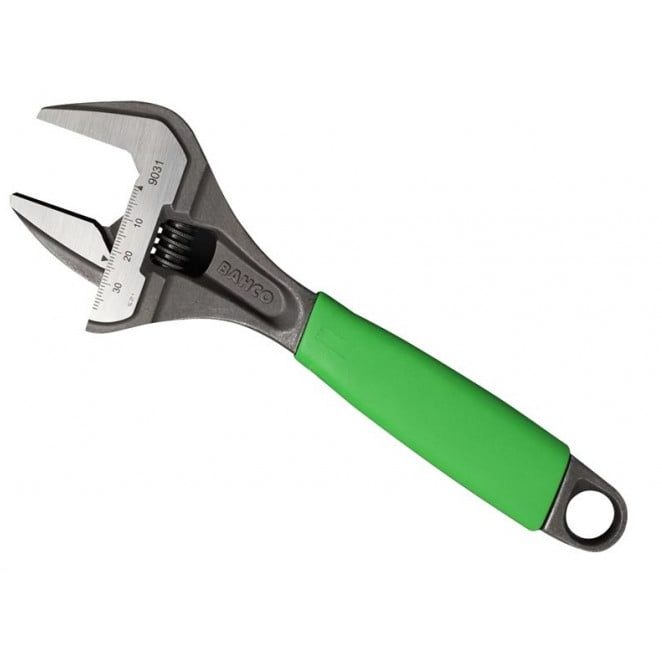 Bahco BAH9031XEG 9031 ERGO™ Extra Wide Jaw Adjustable Wrench Phosphate Green 218mm