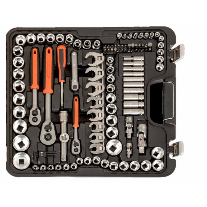 Bahco S138 138 Piece ¼", ⅜" and ½" Square Drive Socket Set
