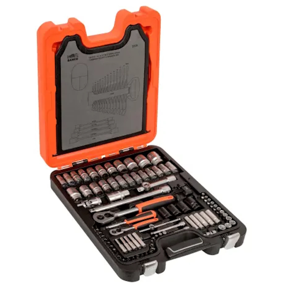 Bahco S106 ¼" & ½" Drive 106 Piece DriveSocket & Spanner Set