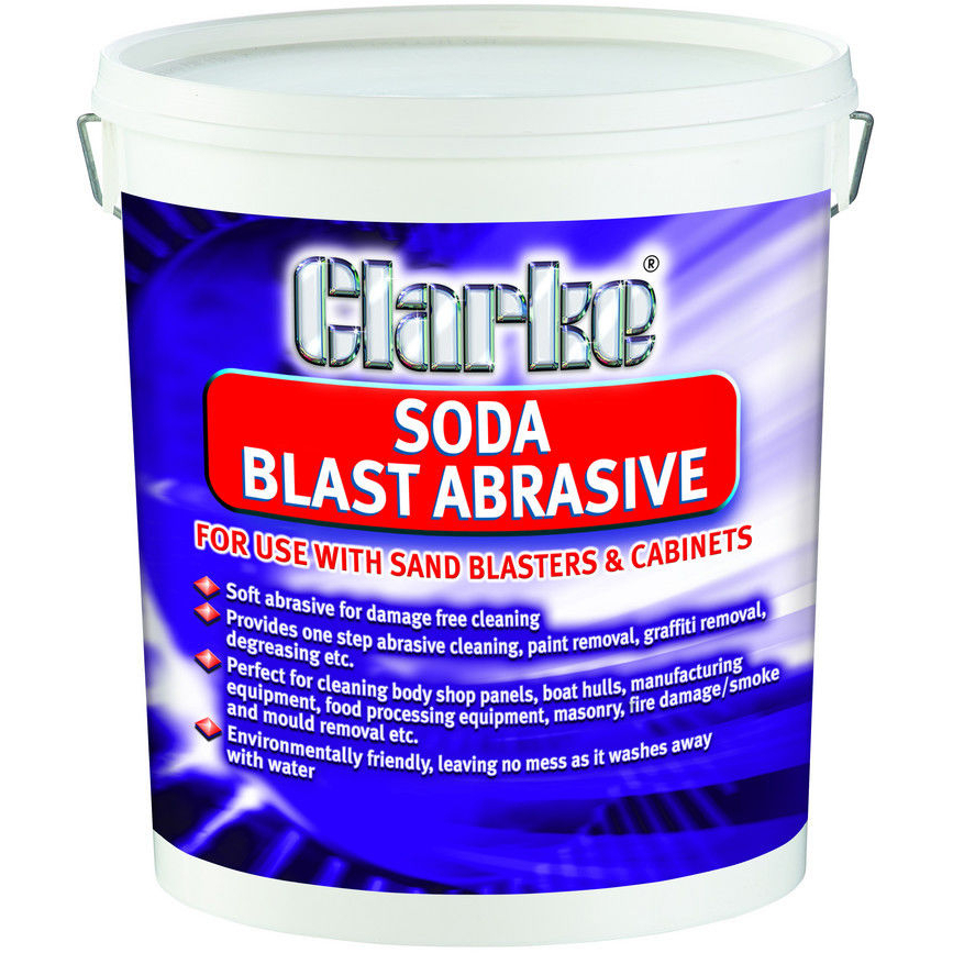 Clarke 3052800 Coarse Grain Soda Blast Abrasive 22kg
