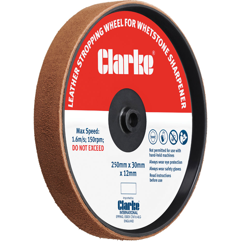 Clarke 6500557 Leather Stropping Wheel for CWS250 200x30x12mm