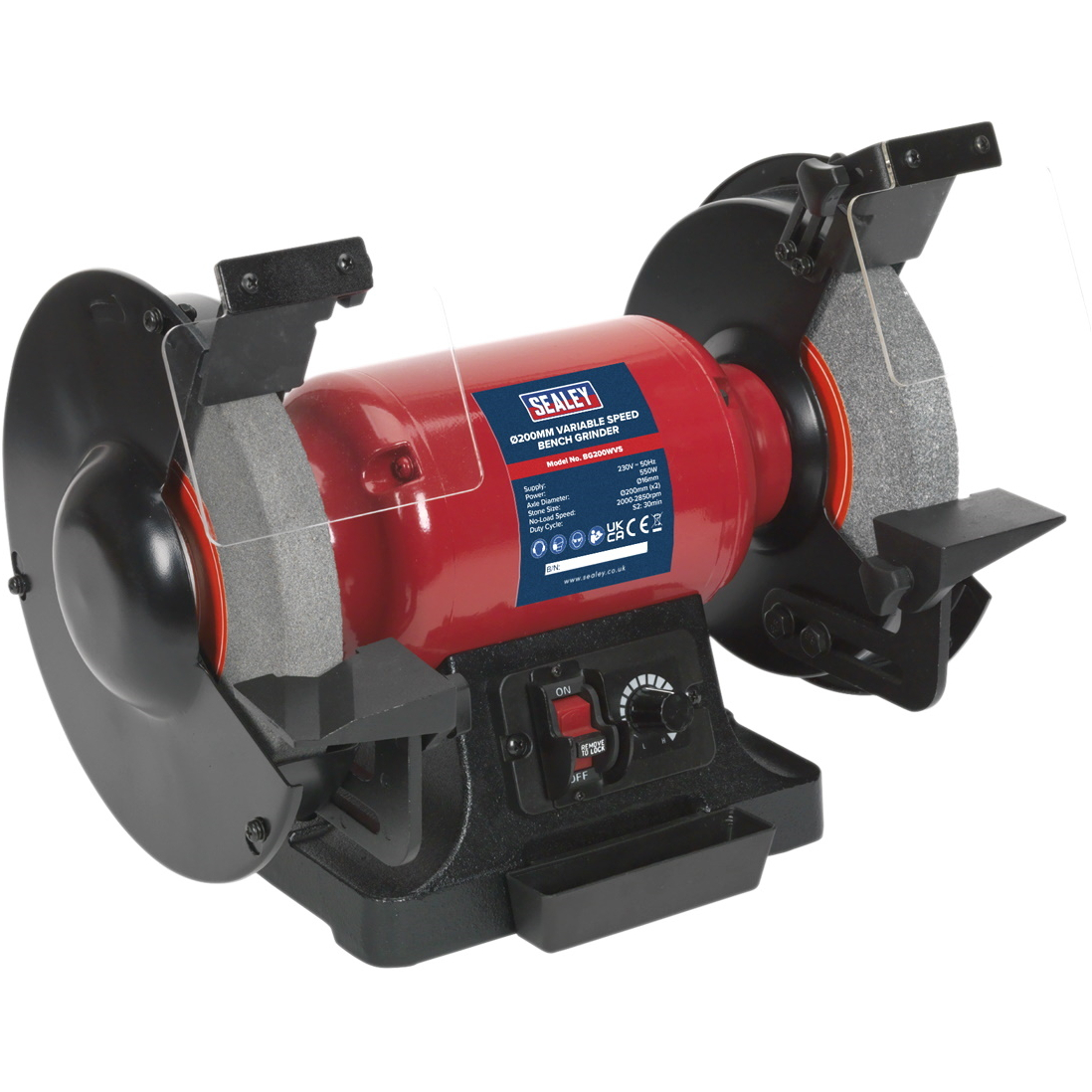 Sealey BG200WVS Bench Grinder &oslash;200mm Variable Speed