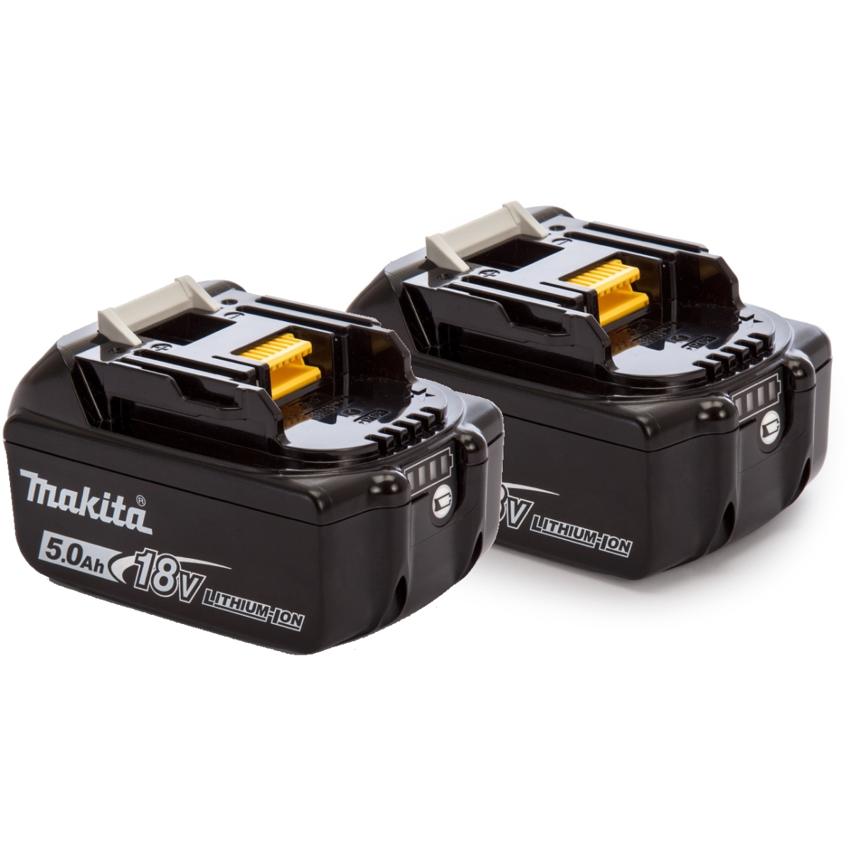 Makita Twinpack 2 x BL1850B 18V 5.0Ah LXT Batteries with Fuel Gauge