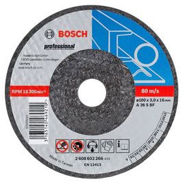 Bosch PRO 2608600017 4" Metal grinding discs 100x16x6mm (Box of 25)