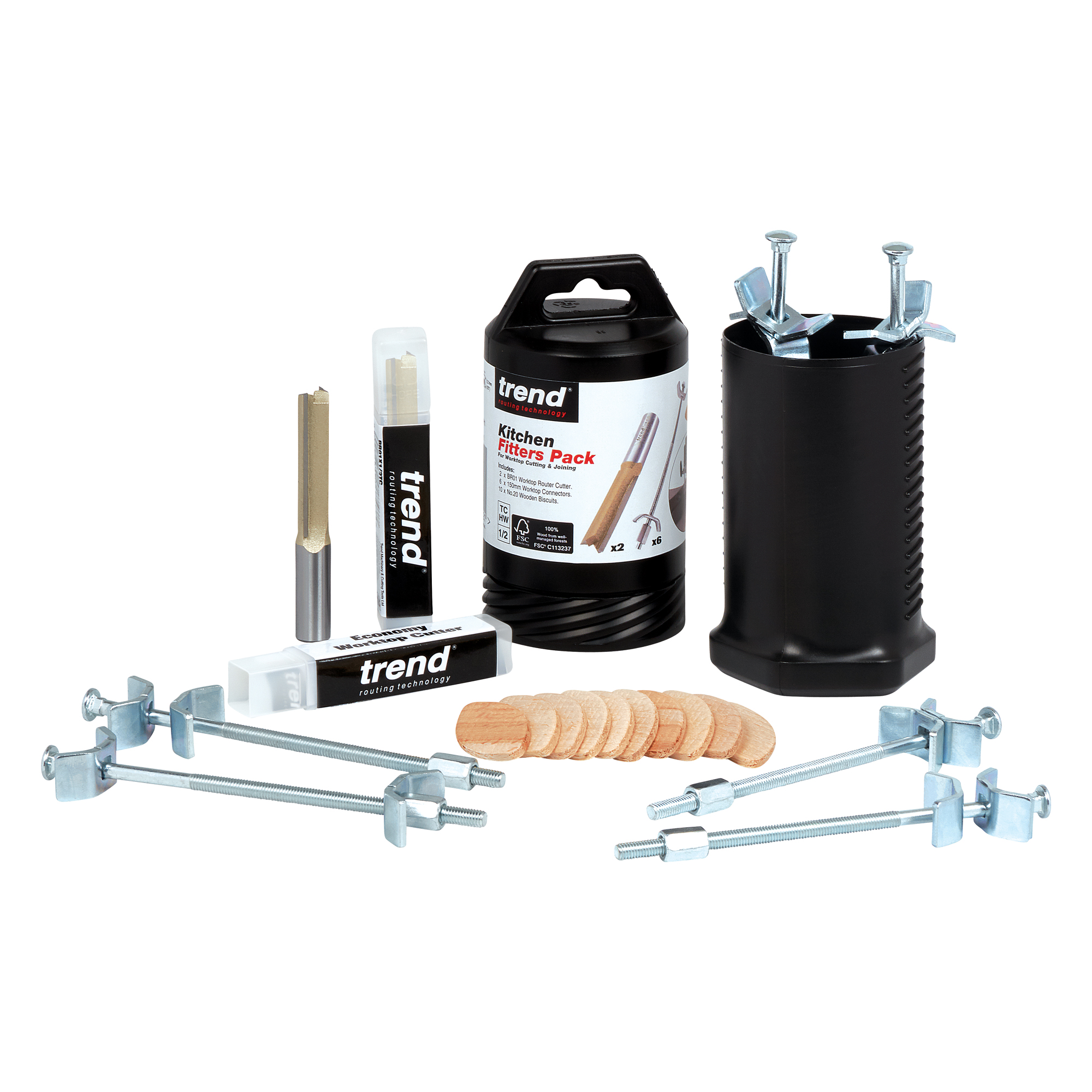 Trend BR/KFP/1 Trend Kitchen Fitters Pack c/w Connecting Bolts