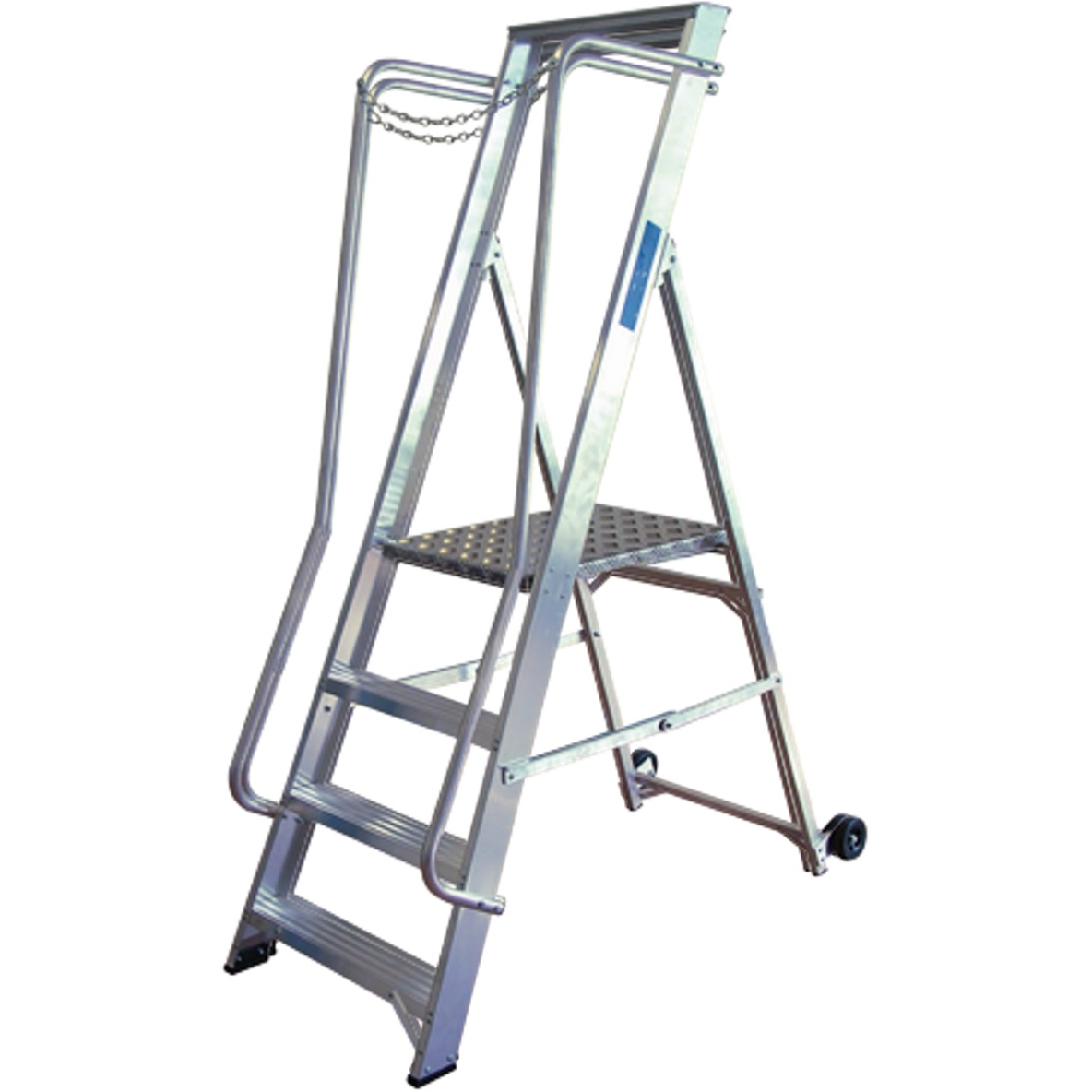 Lyte NBSWP4 1855mm Aluminium Wide Step Ladder 4 Tread EN131-2 2018, Professional