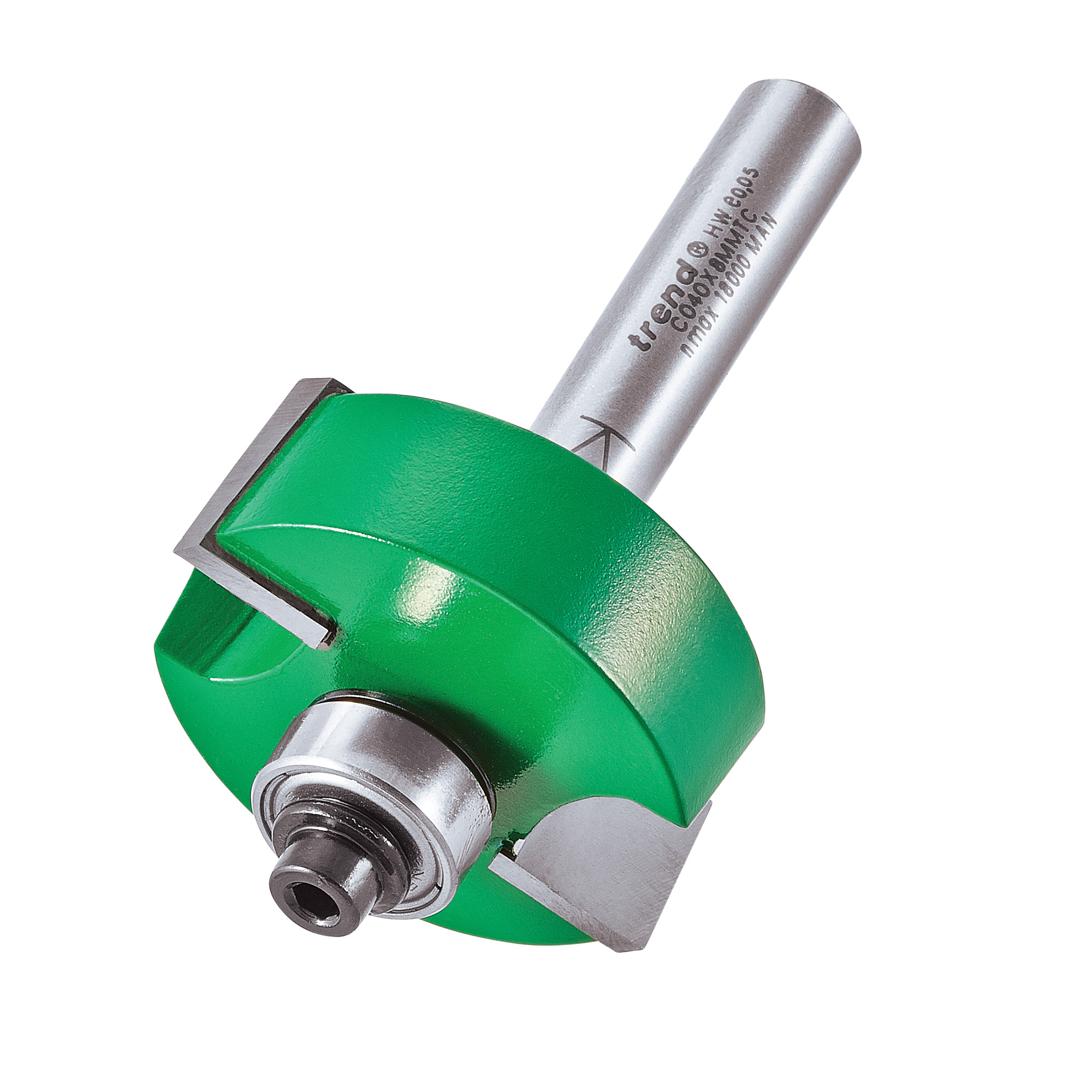 Trend C040X8MMTC Self guided rebater 35mm diameter x 12.7mm cut