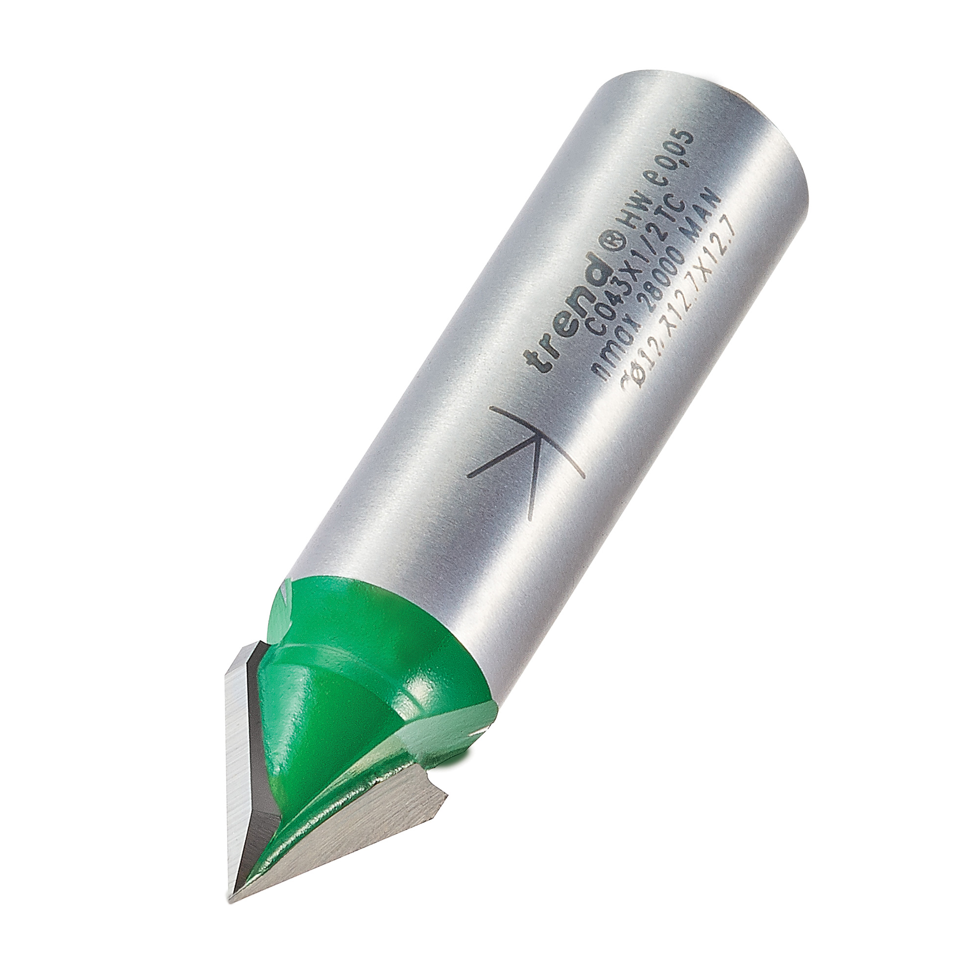 Trend C043X1/2TC Chamfer V groove cutter angle=60 degrees