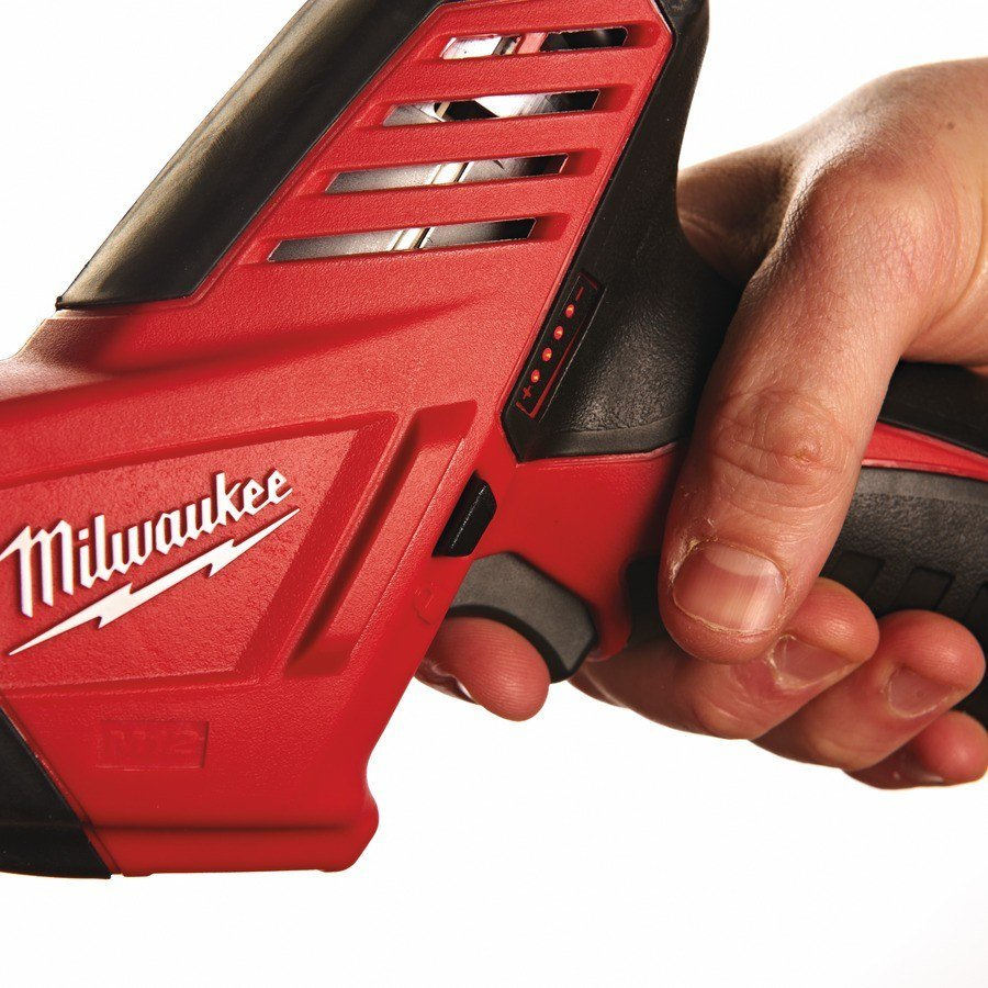 Milwaukee C12HZ-202C M12 Compact Hackzall (2 x 2.0ah Li-ion batteries, charger, BMC) 